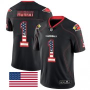 Wholesale Cheap Nike Cardinals #1 Kyler Murray Black Men's Stitched NFL Limited Rush USA Flag Jersey