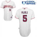 Wholesale Cheap Angels of Anaheim #5 Albert Pujols White Cool Base Stitched MLB Jersey
