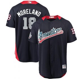 Wholesale Cheap Red Sox #18 Mitch Moreland Navy Blue 2018 All-Star American League Stitched MLB Jersey