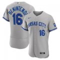 Wholesale Cheap Men's Kansas City Royals #16 Andrew Benintendi Grey Flex Base Stitched Jersey