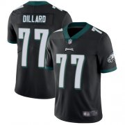 Wholesale Cheap Nike Eagles #77 Andre Dillard Black Alternate Men's Stitched NFL Vapor Untouchable Limited Jersey