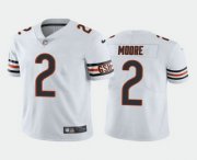 Cheap Men's Chicago Bears #2 DJ Moore White Vapor Untouchable Stitched Football Jersey