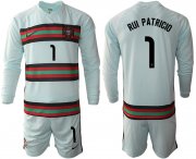 Wholesale Cheap Men 2021 European Cup Portugal away Long sleeve 1 soccer jerseys