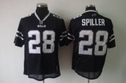 Wholesale Cheap Bills #28 C.J. Spiller Black Shadow Stitched NFL Jersey