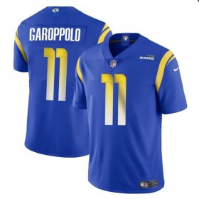 Cheap Men\'s Los Angeles Rams #11 Jimmy Garoppolo Blue Vapor Untouchable Football Stitched Jersey