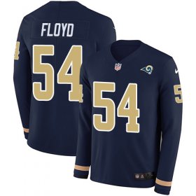 Wholesale Cheap Nike Rams #54 Leonard Floyd Navy Blue Team Color Youth Stitched NFL Limited Therma Long Sleeve Jersey
