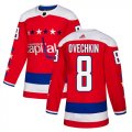 Wholesale Cheap Adidas Capitals #8 Alex Ovechkin Red Alternate Authentic Stitched Youth NHL Jersey