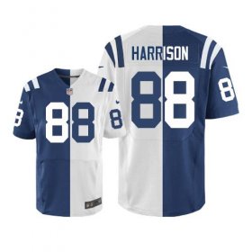 Wholesale Cheap Nike Colts #88 Marvin Harrison Royal Blue/White Men\'s Stitched NFL Elite Split Jersey
