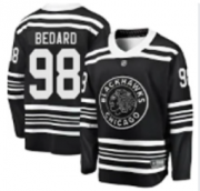 Cheap Men's Chicago Blackhawks #98 Connor Bedard Adidas Authentic 2019 Winter Classic Black Jersey