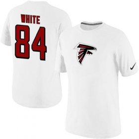 Wholesale Cheap Nike Atlanta Falcons #84 Roddy White Name & Number NFL T-Shirt White