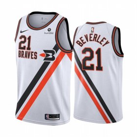 Wholesale Cheap Nike Clippers #21 Patrick Beverley White2019-20 Classic Edition Stitched NBA Jersey
