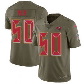 Wholesale Cheap Nike Buccaneers #50 Vita Vea Olive Men\'s Stitched NFL Limited 2017 Salute To Service Jersey