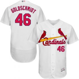 Wholesale Cheap Cardinals #46 Paul Goldschmidt White Flexbase Authentic Collection Stitched MLB Jersey