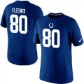 Wholesale Cheap Nike Indianapolis Colts #80 Coby Fleener Pride Name & Number NFL T-Shirt Blue