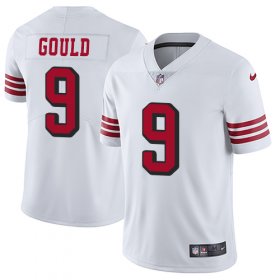 Wholesale Cheap Nike 49ers #9 Robbie Gould White Rush Men\'s Stitched NFL Vapor Untouchable Limited Jersey