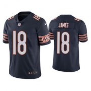 Wholesale Cheap Men's Navy Chicago Bears #18 Jesse James Vapor untouchable Limited Stitched Jersey
