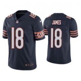 Wholesale Cheap Men\'s Navy Chicago Bears #18 Jesse James Vapor untouchable Limited Stitched Jersey