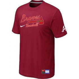 Wholesale Cheap Atlanta Braves Nike Short Sleeve Practice MLB T-Shirt Red