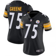 Wholesale Cheap Nike Steelers #75 Joe Greene Black Team Color Women's Stitched NFL Vapor Untouchable Limited Jersey