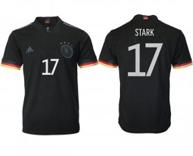 Wholesale Cheap Men 2020-2021 European Cup Germany away aaa version black 17 Adidas Soccer Jersey