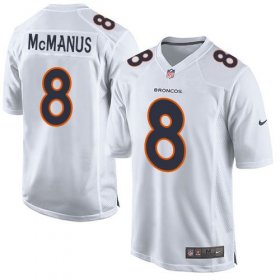 Wholesale Cheap Nike Broncos #8 Brandon McManus White Men\'s Stitched NFL Game Event Jersey