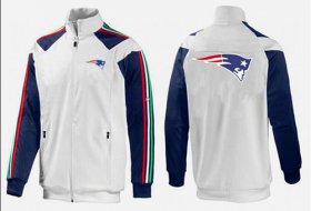 Wholesale Cheap NFL New England Patriots Team Logo Jacket White_3