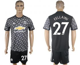 Wholesale Cheap Manchester United #27 Fellaini Black Soccer Club Jersey
