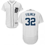 Wholesale Cheap Tigers #32 Michael Fulmer White Flexbase Authentic Collection Stitched MLB Jersey