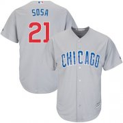 Wholesale Cheap Cubs #21 Sammy Sosa Grey Road Stitched Youth MLB Jersey