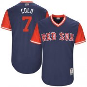 Wholesale Cheap Red Sox #7 Christian Vazquez Navy "Colo" Players Weekend Authentic Stitched MLB Jersey