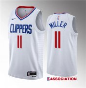 Wholesale Cheap Men's Los Angeles Clippers #11 Jordan Miller White 2023 Draft Association Edition Stitched Jersey