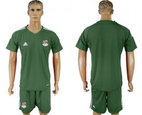 Wholesale Cheap Egypt Blank Army Green Goalkeeper Soccer Country Jersey