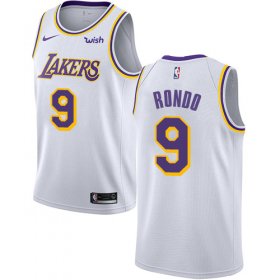 Cheap Lakers #9 Rajon Rondo White Youth Basketball Swingman Association Edition Jersey