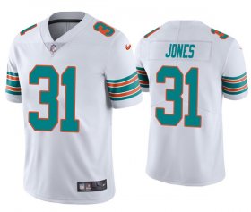 Cheap Men\'s Miami Dolphins #31 Byron Jones 2020 White Vapor Limited Stitched Jersey