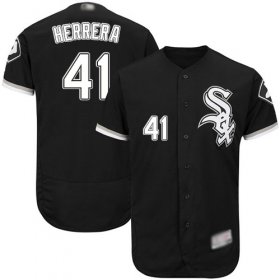 Wholesale Cheap White Sox #41 Kelvin Herrera Black Flexbase Authentic Collection Stitched MLB Jersey