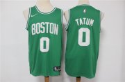 Wholesale Cheap Men's Boston Celtics #0 Jayson Tatum Green 75th Anniversary Diamond 2021 Stitched Jersey
