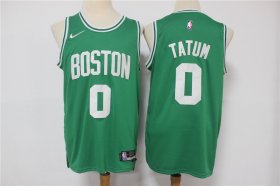 Wholesale Cheap Men\'s Boston Celtics #0 Jayson Tatum Green 75th Anniversary Diamond 2021 Stitched Jersey