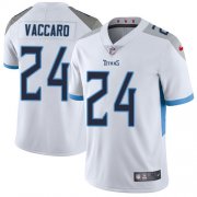 Wholesale Cheap Nike Titans #24 Kenny Vaccaro White Men's Stitched NFL Vapor Untouchable Limited Jersey