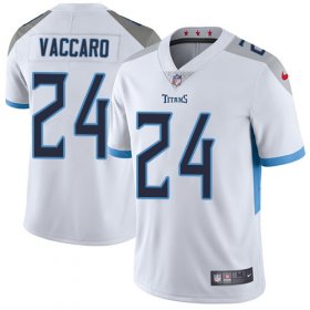 Wholesale Cheap Nike Titans #24 Kenny Vaccaro White Men\'s Stitched NFL Vapor Untouchable Limited Jersey
