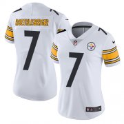 Wholesale Cheap Nike Steelers #7 Ben Roethlisberger White Women's Stitched NFL Vapor Untouchable Limited Jersey