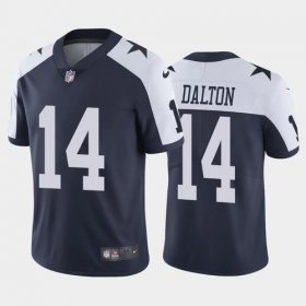 Wholesale Cheap Men\'s Dallas Cowboys #14 Andy Dalton Navy Thanksgiving 2020 NEW Vapor Untouchable Stitched NFL Nike Limited Jersey