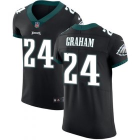 Wholesale Cheap Nike Eagles #24 Corey Graham Black Alternate Men\'s Stitched NFL Vapor Untouchable Elite Jersey