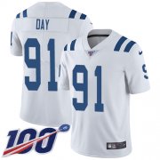 Wholesale Cheap Nike Colts #91 Sheldon Day White Men's Stitched NFL 100th Season Vapor Untouchable Limited Jersey
