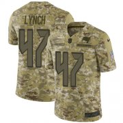 Wholesale Cheap Nike Buccaneers #47 John Lynch Camo Men's Stitched NFL Limited 2018 Salute To Service Jersey