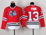 Wholesale Cheap Blackhawks #13 Punk Red(White Skull) Stitched Youth NHL Jersey