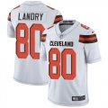 Wholesale Cheap Nike Browns #80 Jarvis Landry White Men's Stitched NFL Vapor Untouchable Limited Jersey