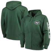 Wholesale Cheap New York Jets G-III Sports by Carl Banks Post Route Full-Zip Hoodie Green