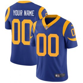 Wholesale Cheap Nike Los Angeles Rams Customized Royal Blue Alternate Stitched Vapor Untouchable Limited Men\'s NFL Jersey