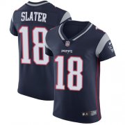 Wholesale Cheap Nike Patriots #18 Matt Slater Navy Blue Team Color Men's Stitched NFL Vapor Untouchable Elite Jersey