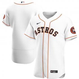 Wholesale Cheap Houston Astros Men\'s Nike White Home 2020 Authentic Official Team MLB Jersey